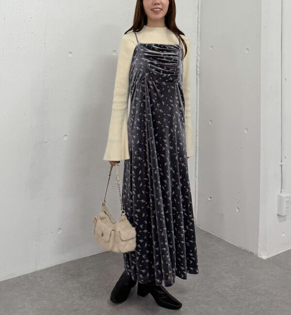 archives「花柄ベロアキャミワンピース」|ワンピース|