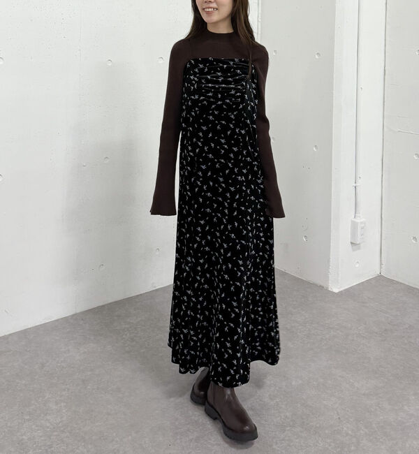 archives「花柄ベロアキャミワンピース」|ワンピース|