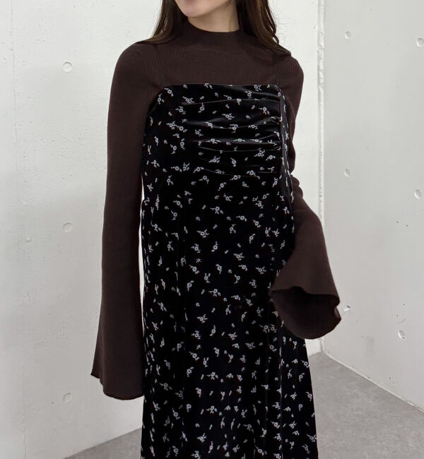 archives「花柄ベロアキャミワンピース」|ワンピース|