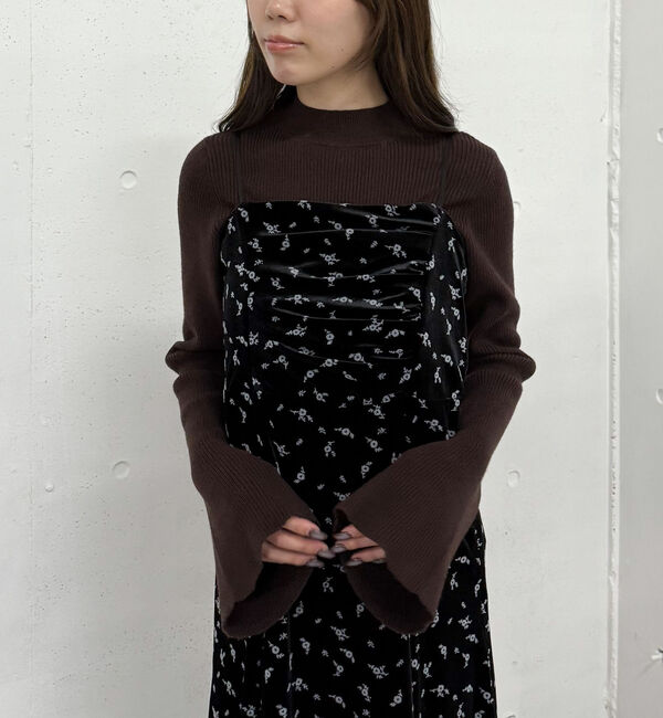 archives「花柄ベロアキャミワンピース」|ワンピース|