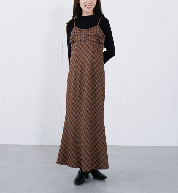 archives「リボンタックチェックキャミワンピース」|ワンピース|CAMEL