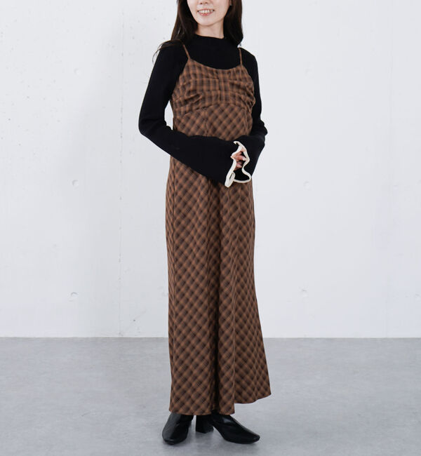 archives「リボンタックチェックキャミワンピース」|ワンピース|