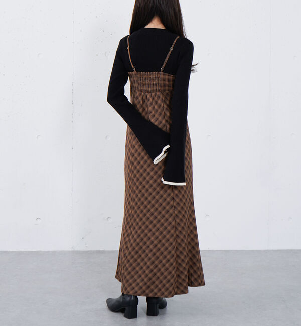 archives「リボンタックチェックキャミワンピース」|ワンピース|