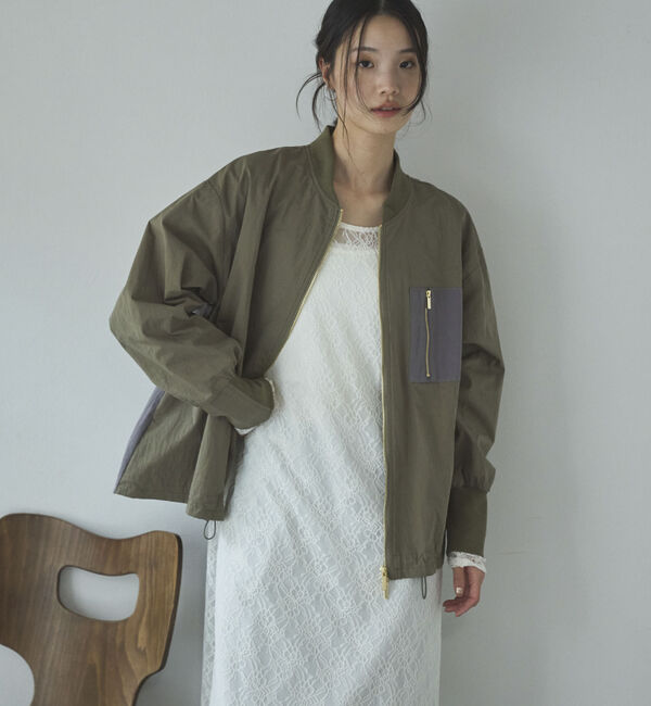 Doux archives「バックギャザーミドルMA-1」|ブルゾン・スタジャン|