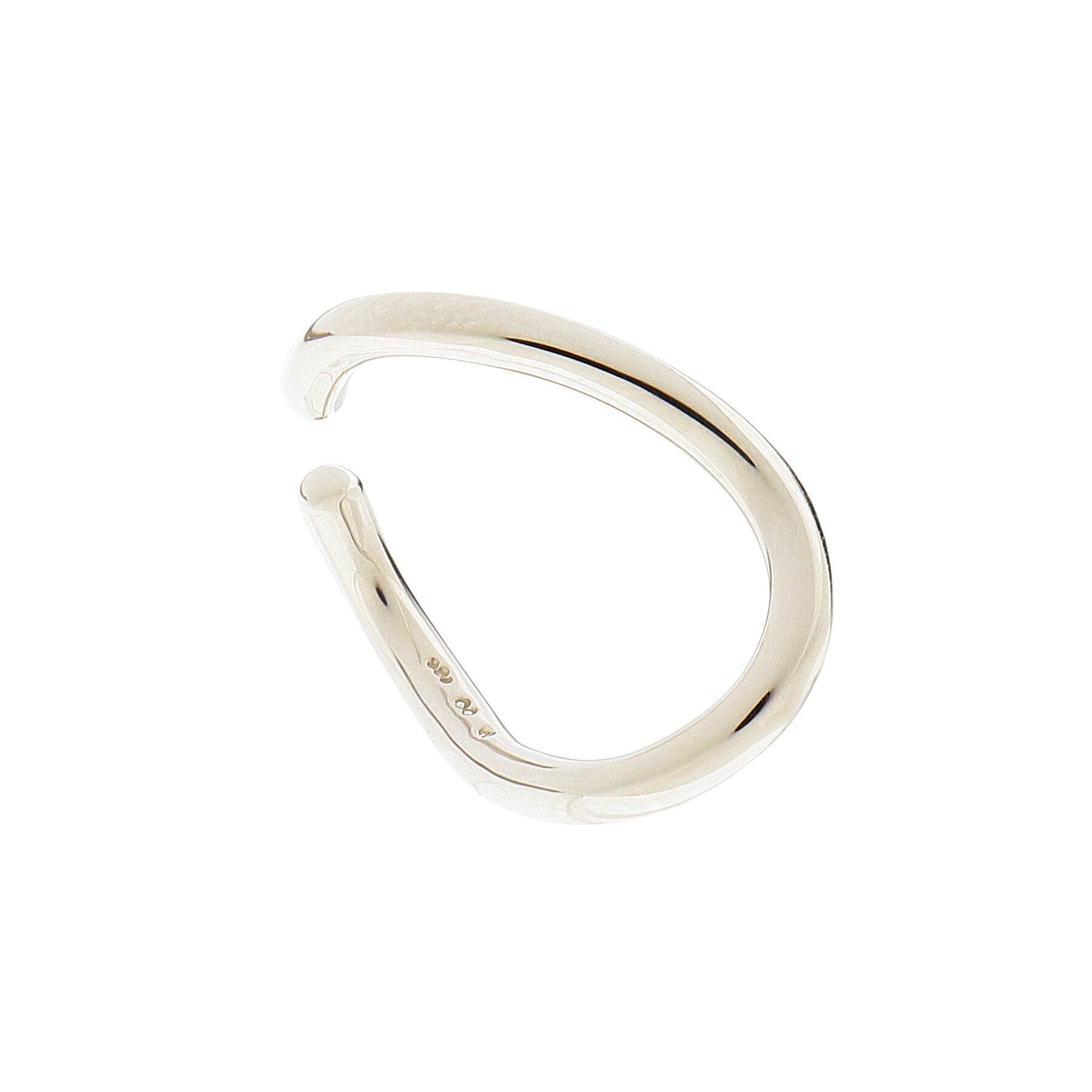 COCOSHNIK「シルバー Sライン イヤーカフ」|イヤーカフ|