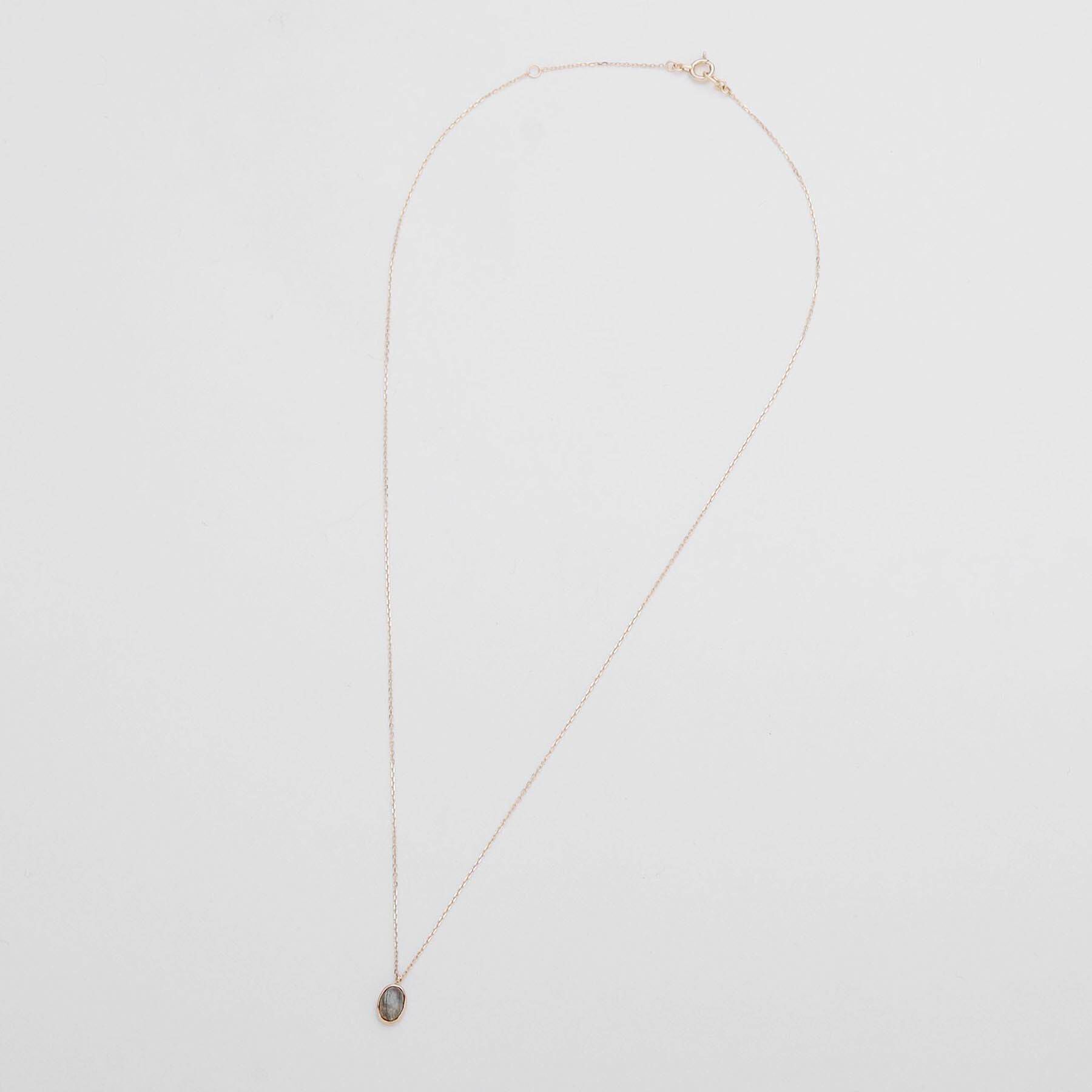 COCOSHNIK「【WEB限定】K10ラブラドライト ネックレス」|ネックレス|