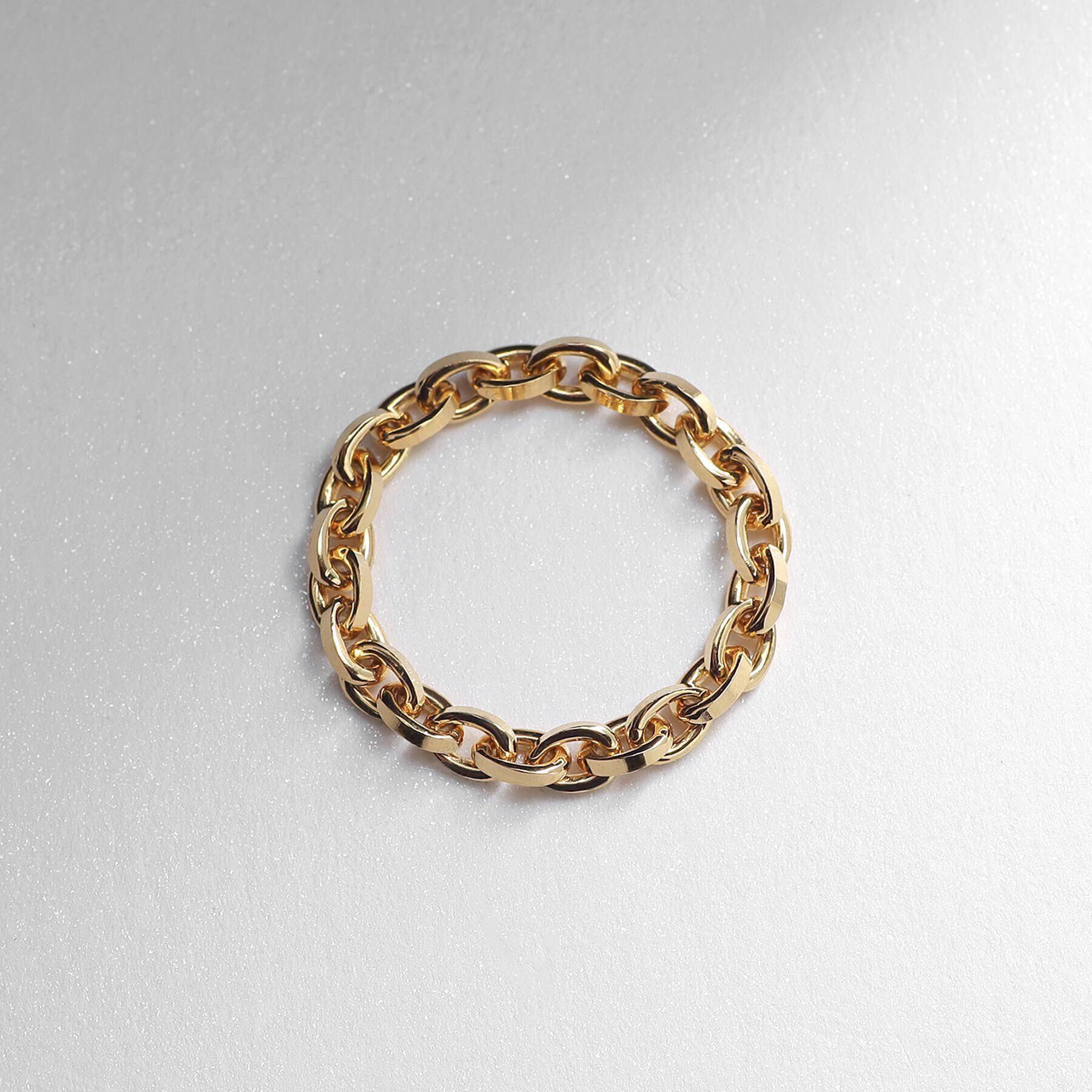 COCOSHNIK ONKITSCH「シルバー チェーンリング グリームチェーン GP」|リング|