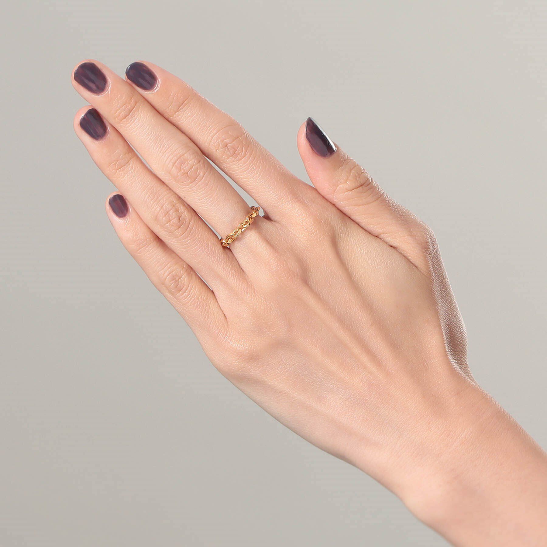 COCOSHNIK ONKITSCH「シルバー チェーンリング グリームチェーン GP」|リング|