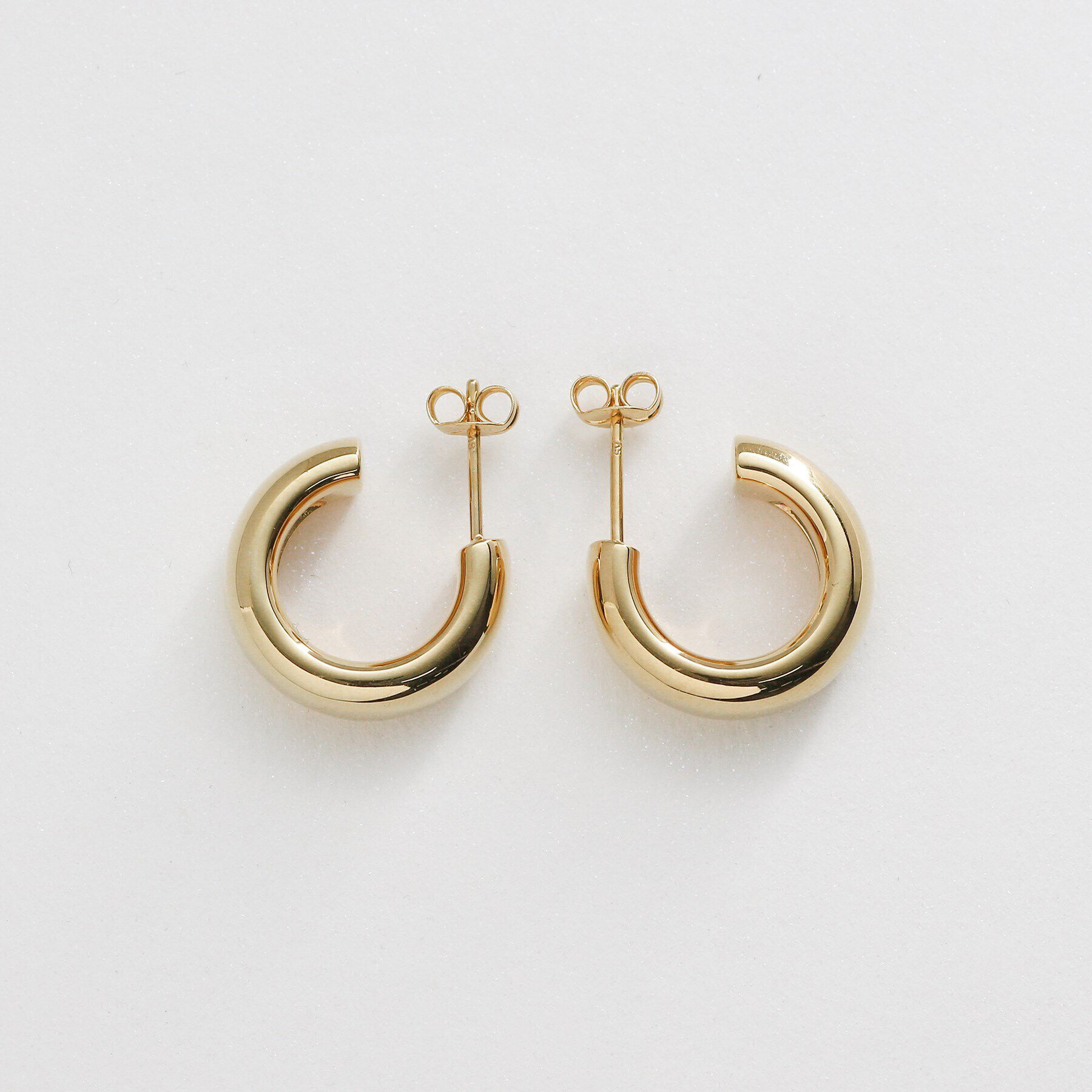 COCOSHNIK ONKITSCH「シルバー スモールフープ プランプピアス GP」|ピアス|