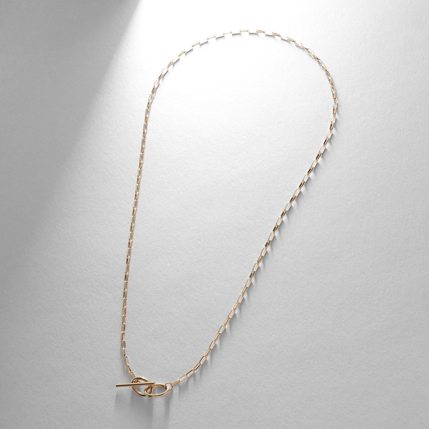 COCOSHNIK「K10ロングハーフラウンドダブルマンテル ネックレス」|ネックレス|