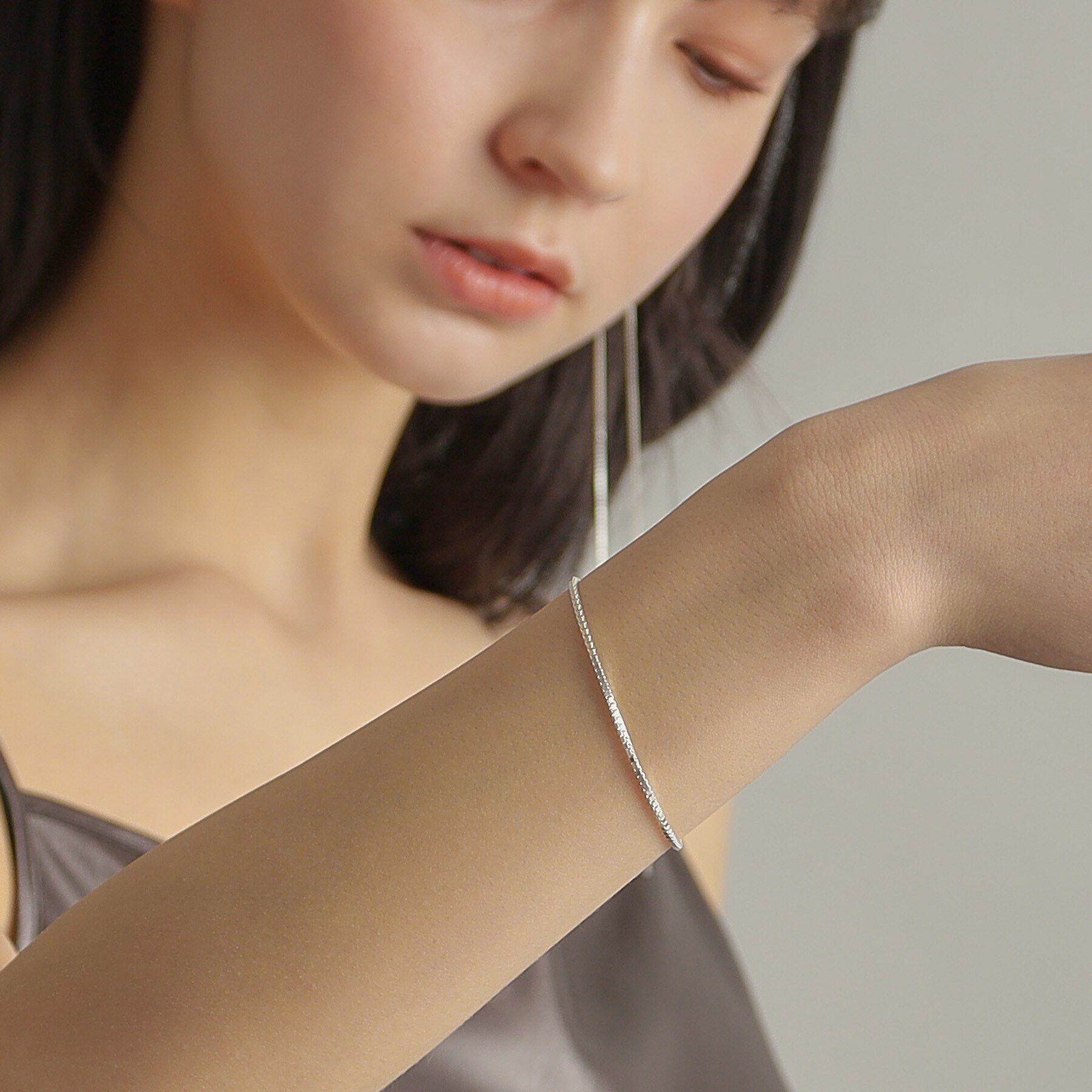 COCOSHNIK ONKITSCH「シルバー デザインチェーン ベネチアンブレスレットＳ」|ブレスレット・バングル|