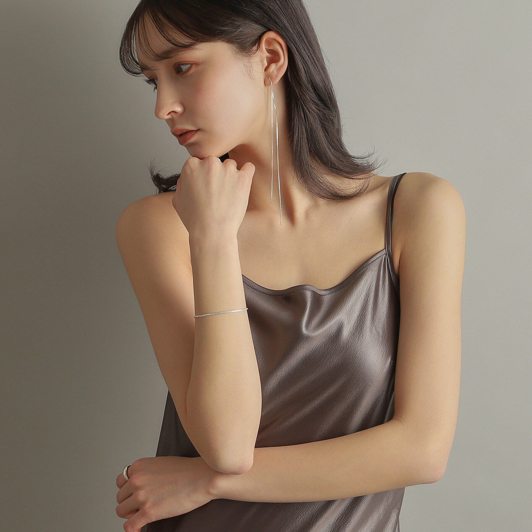 COCOSHNIK ONKITSCH「シルバー デザインチェーン ベネチアンブレスレットＳ」|ブレスレット・バングル|