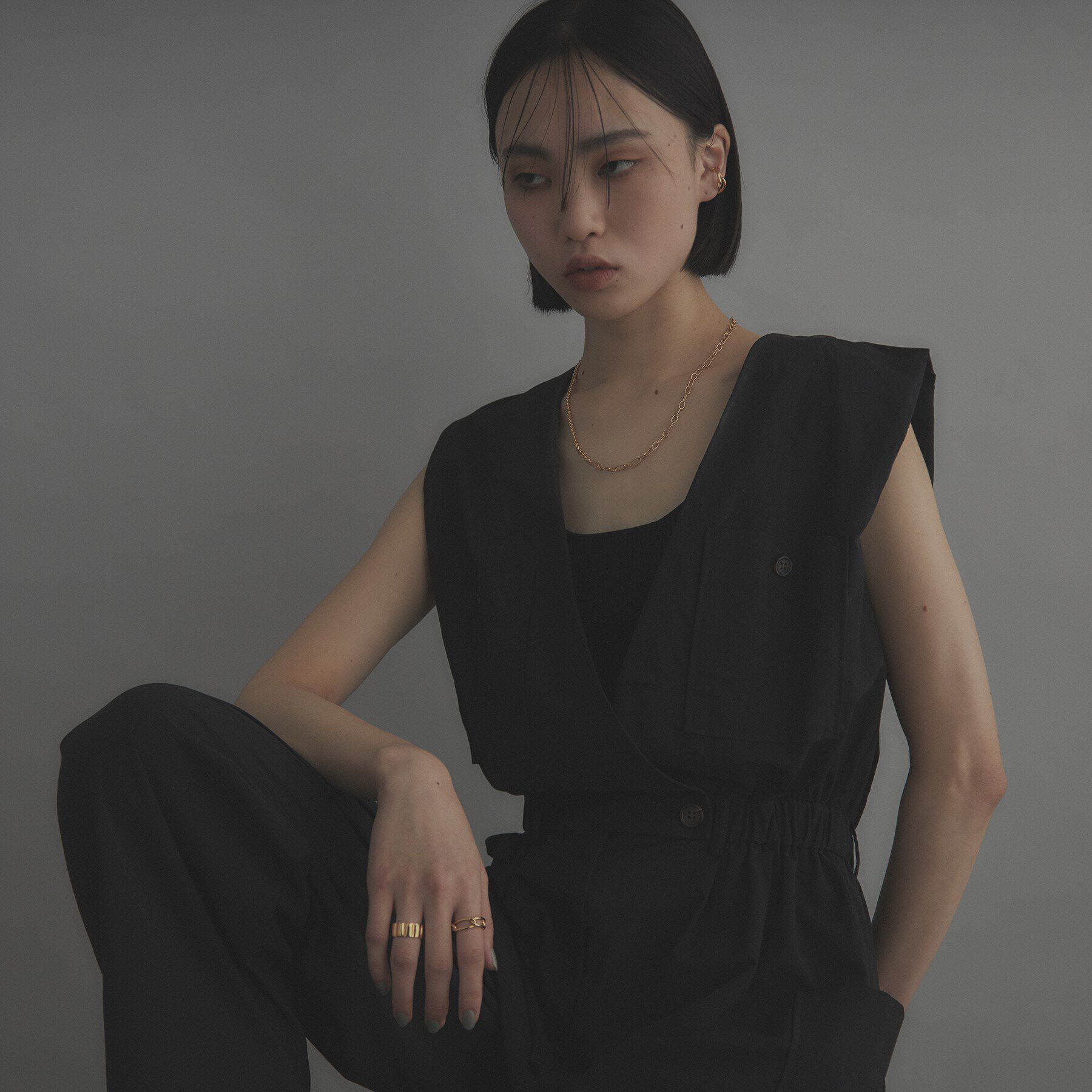 COCOSHNIK ONKITSCH「シルバー インフィニティイヤーカフ GP」|イヤーカフ|