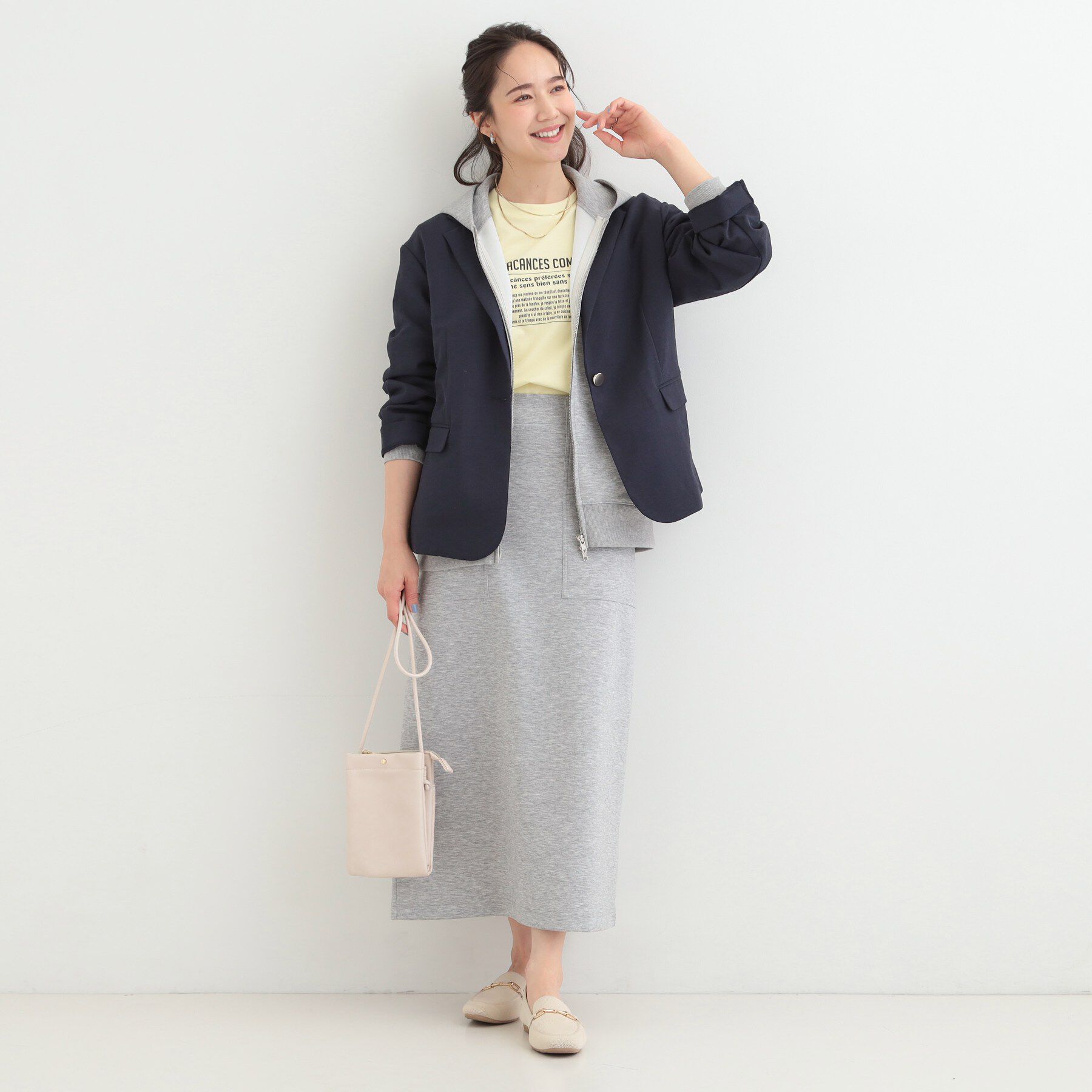 SHOO･LA･RUE「【S-LL/セットアップ可/イージーケア/UV】オンにもオフにも 軽やかシングルジャケット」|テーラードジャケット|