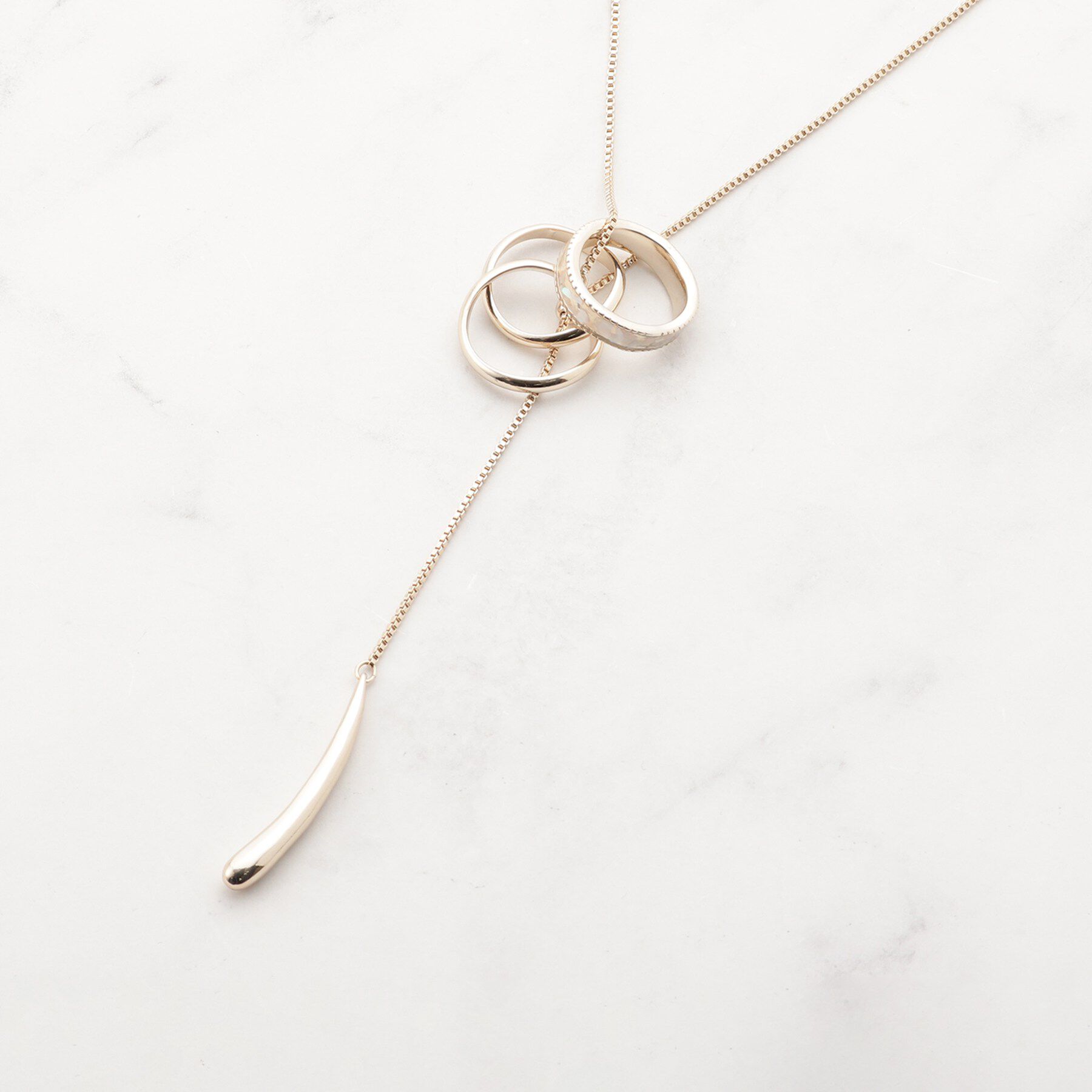 SHOO･LA･RUE「【2WAY】エポリングネックレス」|ネックレス|