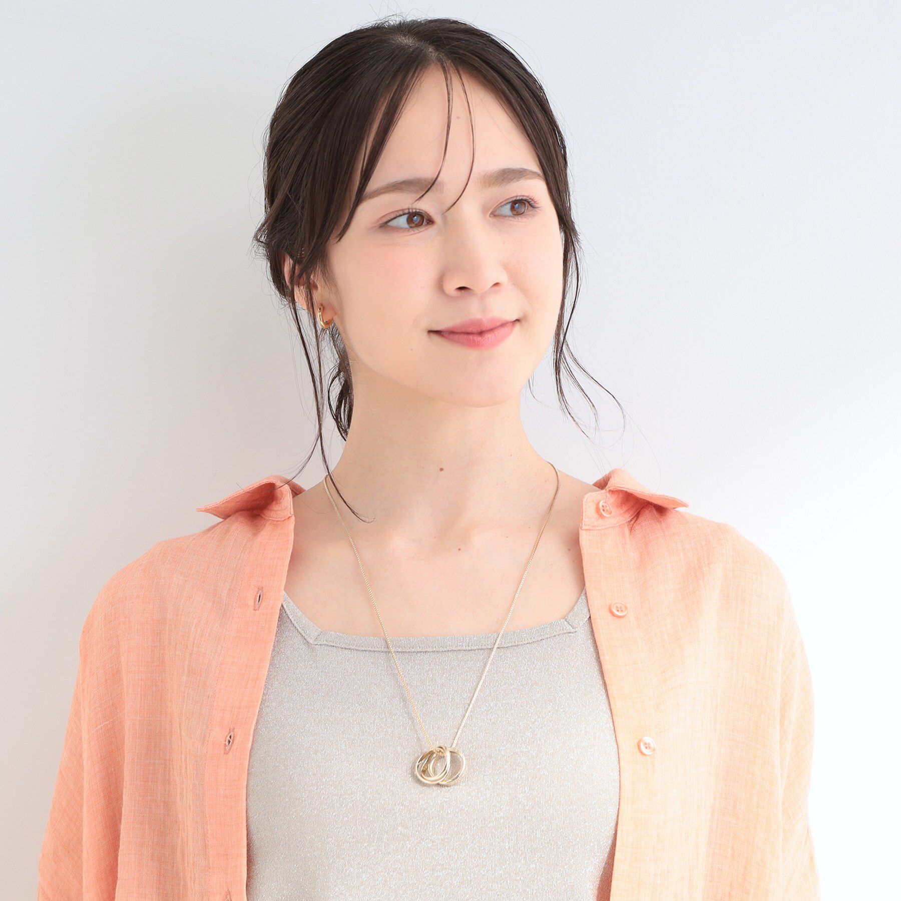 SHOO･LA･RUE「【2WAY】エポリングネックレス」|ネックレス|