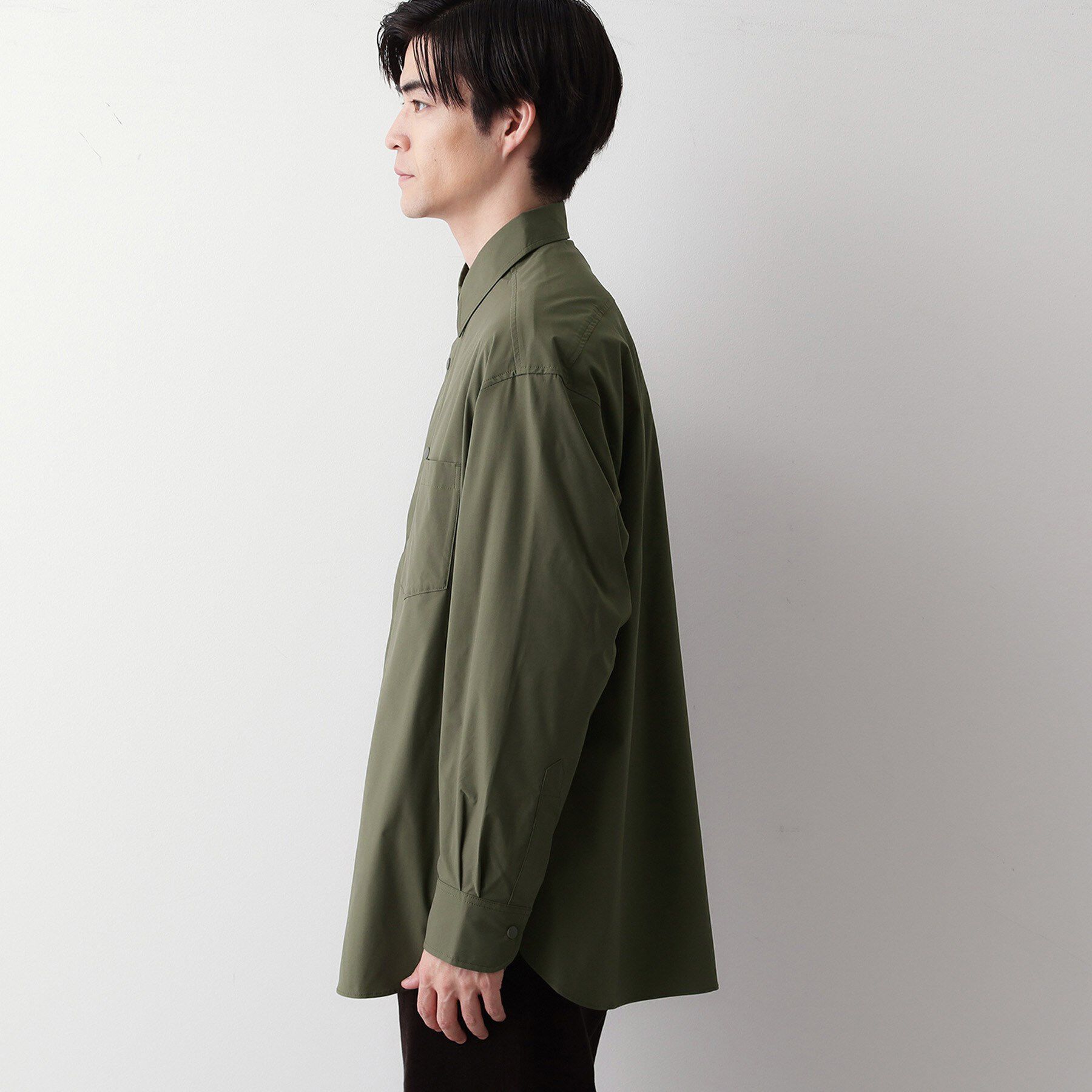 Dessin「【撥水・洗える】プラドットボタンシャツ」|シャツ・ブラウス|