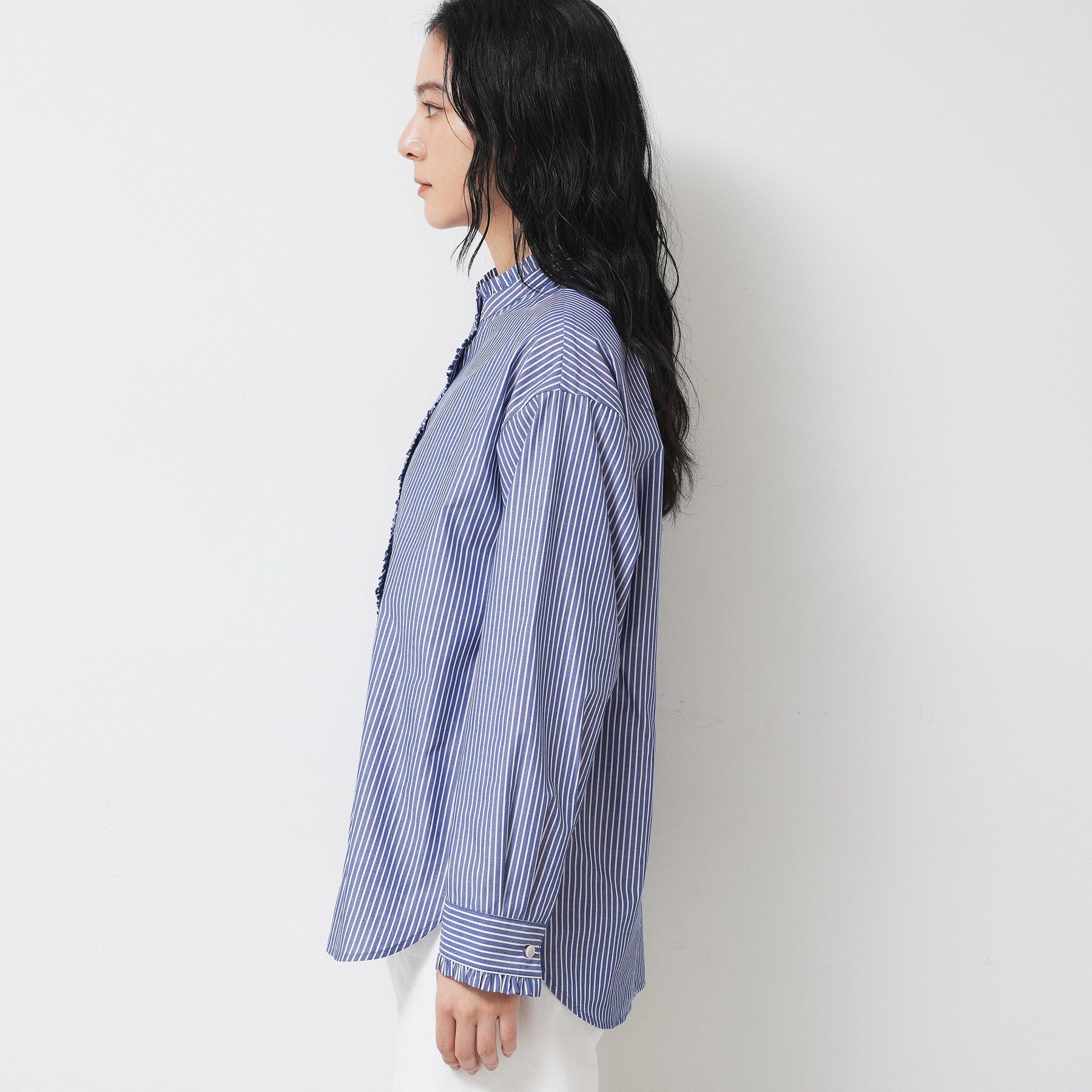 Dessin「【洗える】フリルネックブラウス」|シャツ・ブラウス|