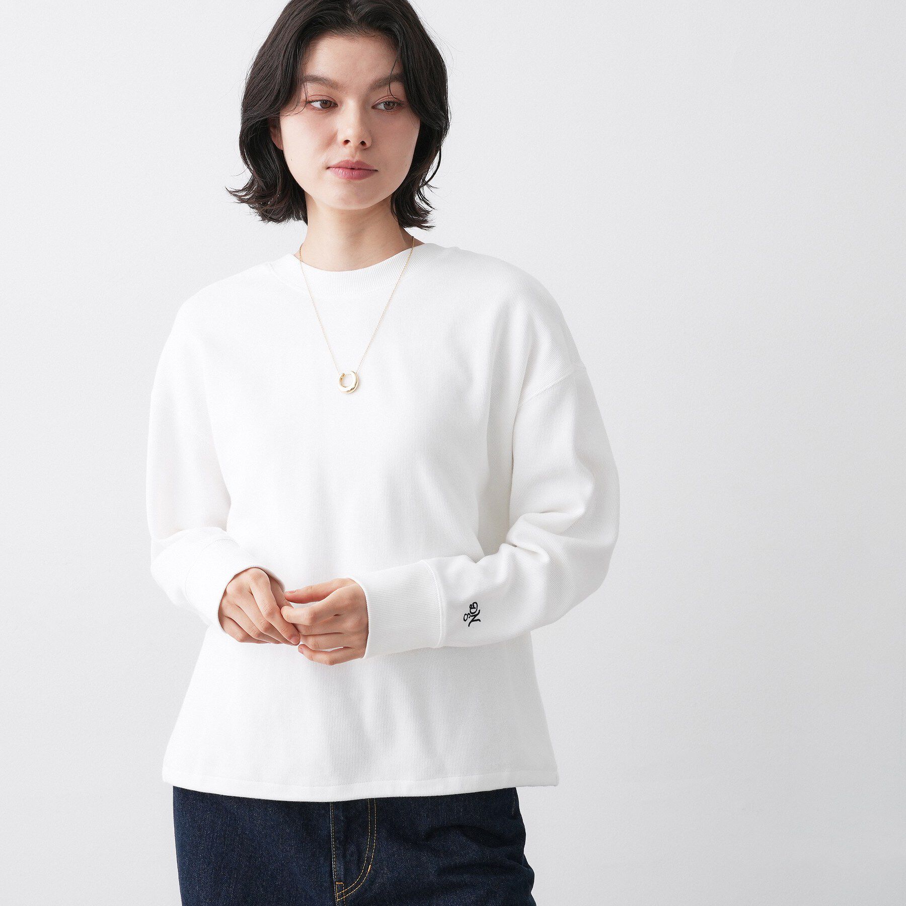 Dessin「【前後2WAY/洗える】ドロストリブカットソー」|Tシャツ・カットソー|