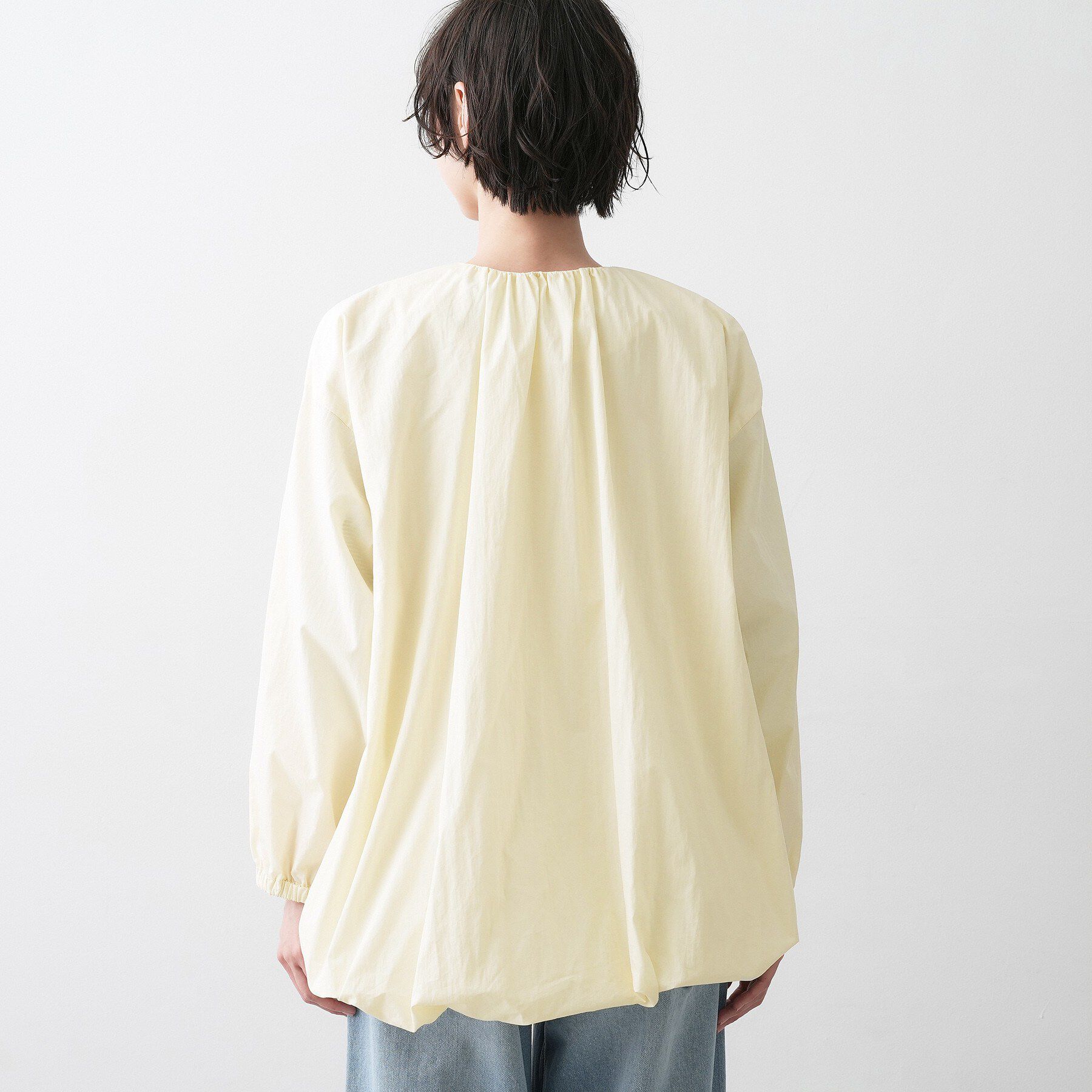 Dessin「【洗える】コットンナイロンバルーンヘムブルゾン」|ブルゾン・スタジャン|