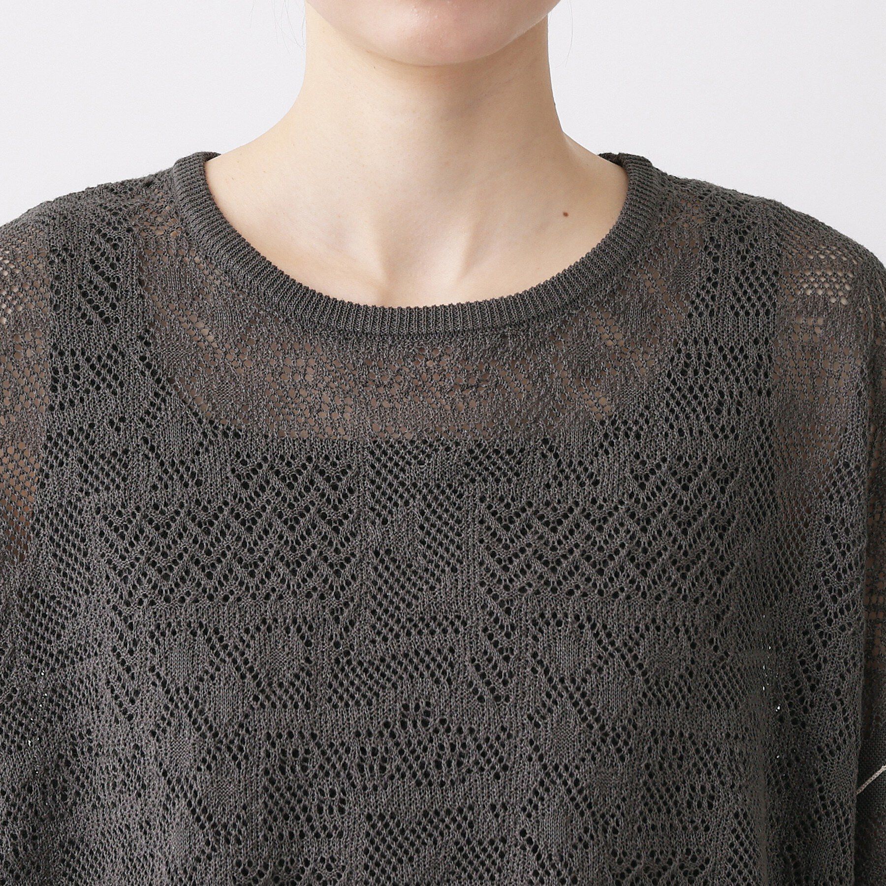 Dessin「【洗える】レース配色ニット」|ニット・セーター|