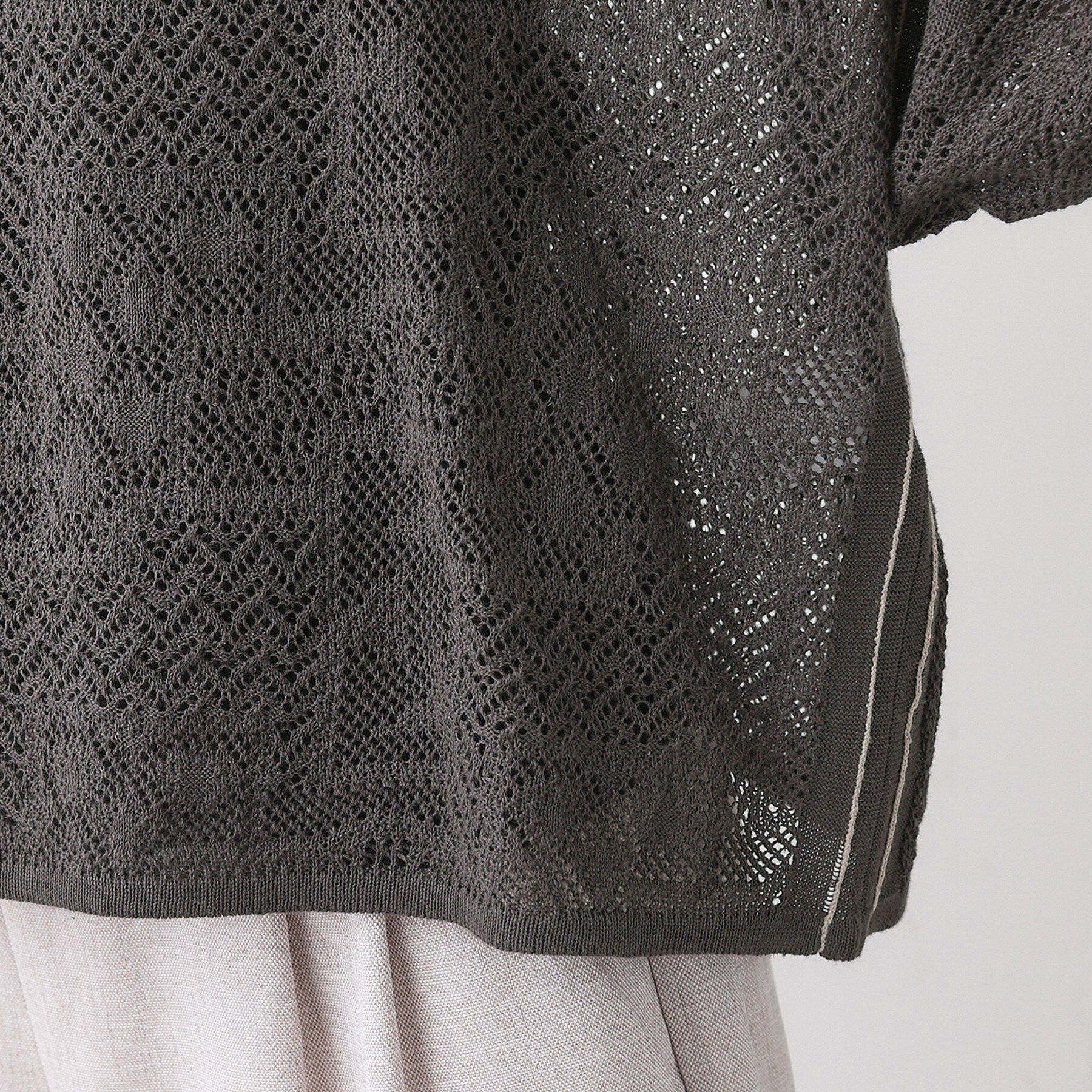 Dessin「【洗える】レース配色ニット」|ニット・セーター|