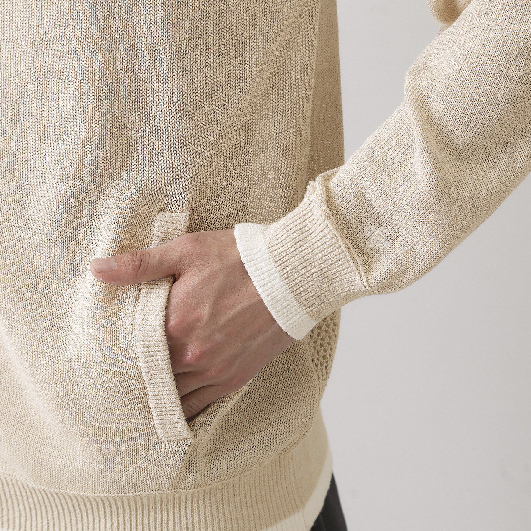 Dessin「ペーパーブレンドジップカーデ」|カーディガン|