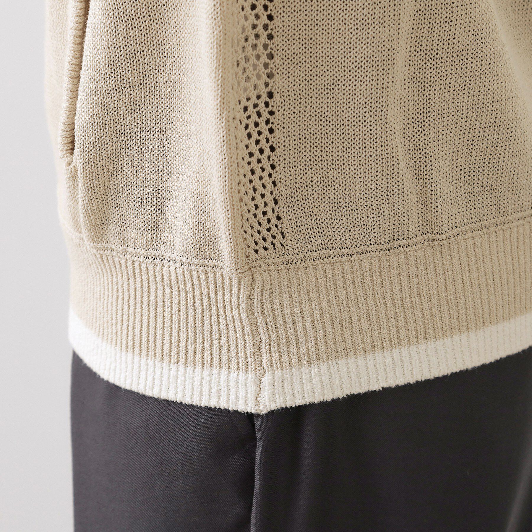 Dessin「ペーパーブレンドジップカーデ」|カーディガン|