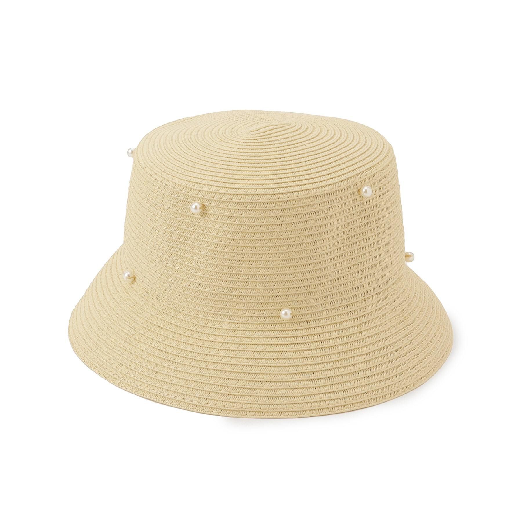 ITS&rsquo;DEMO「【サイズ調整可】パール調ペーパーベルハット」|ハット|