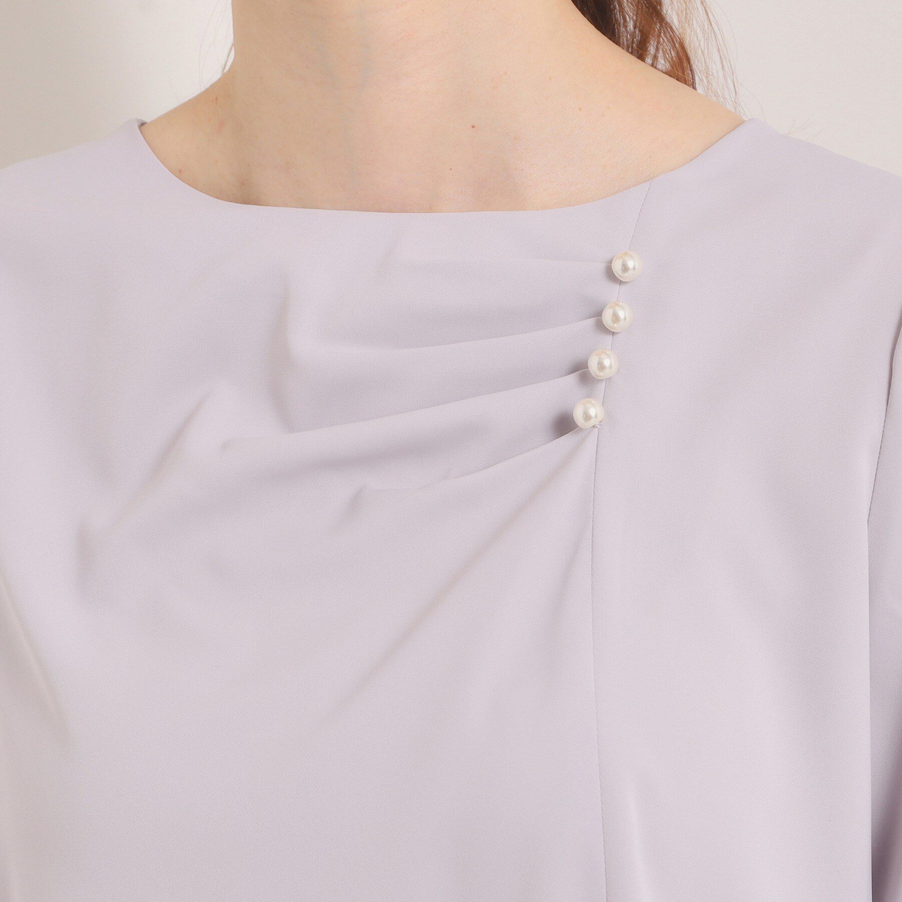 ITS&rsquo;DEMO「【手洗い可】ドレープブラウス」|シャツ・ブラウス|