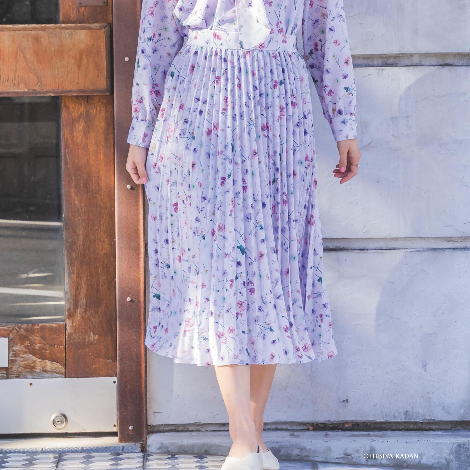 ITS&rsquo;DEMO「【ITS&rsquo;DEMO &times; HIBIYA－KADAN】楊柳プリーツスカート」|スカート|