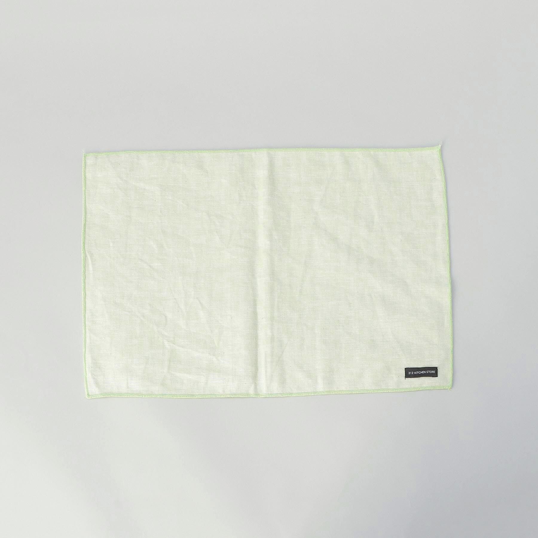 212 KITCHEN STORE「ブロックストライプ リネンコットン プレースマット LGR ＜212Kオリジナル ＞」|食器・キッチングッズ|