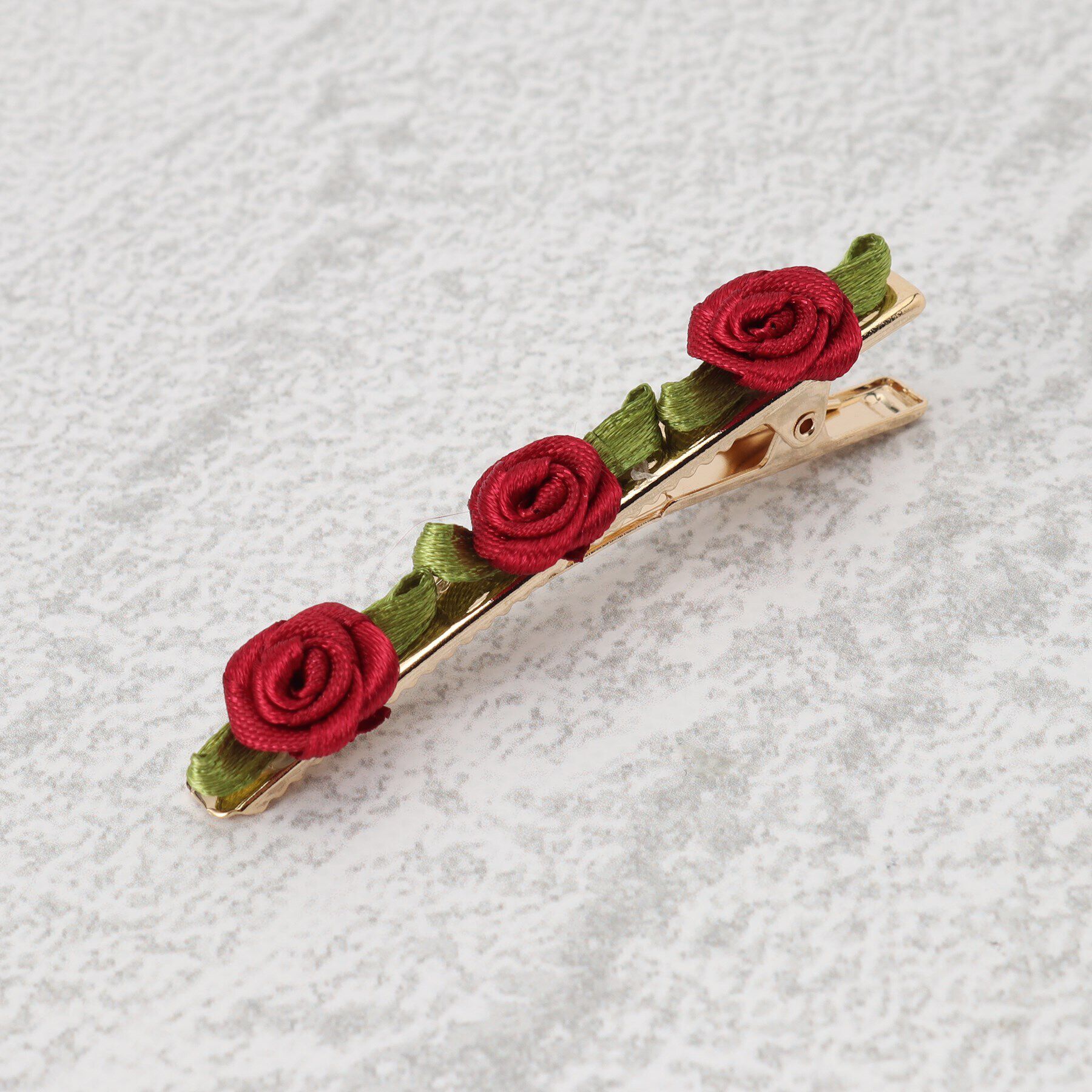 Grandedge「ガーリー系 フェミニン系 バラ クリップ」|その他|