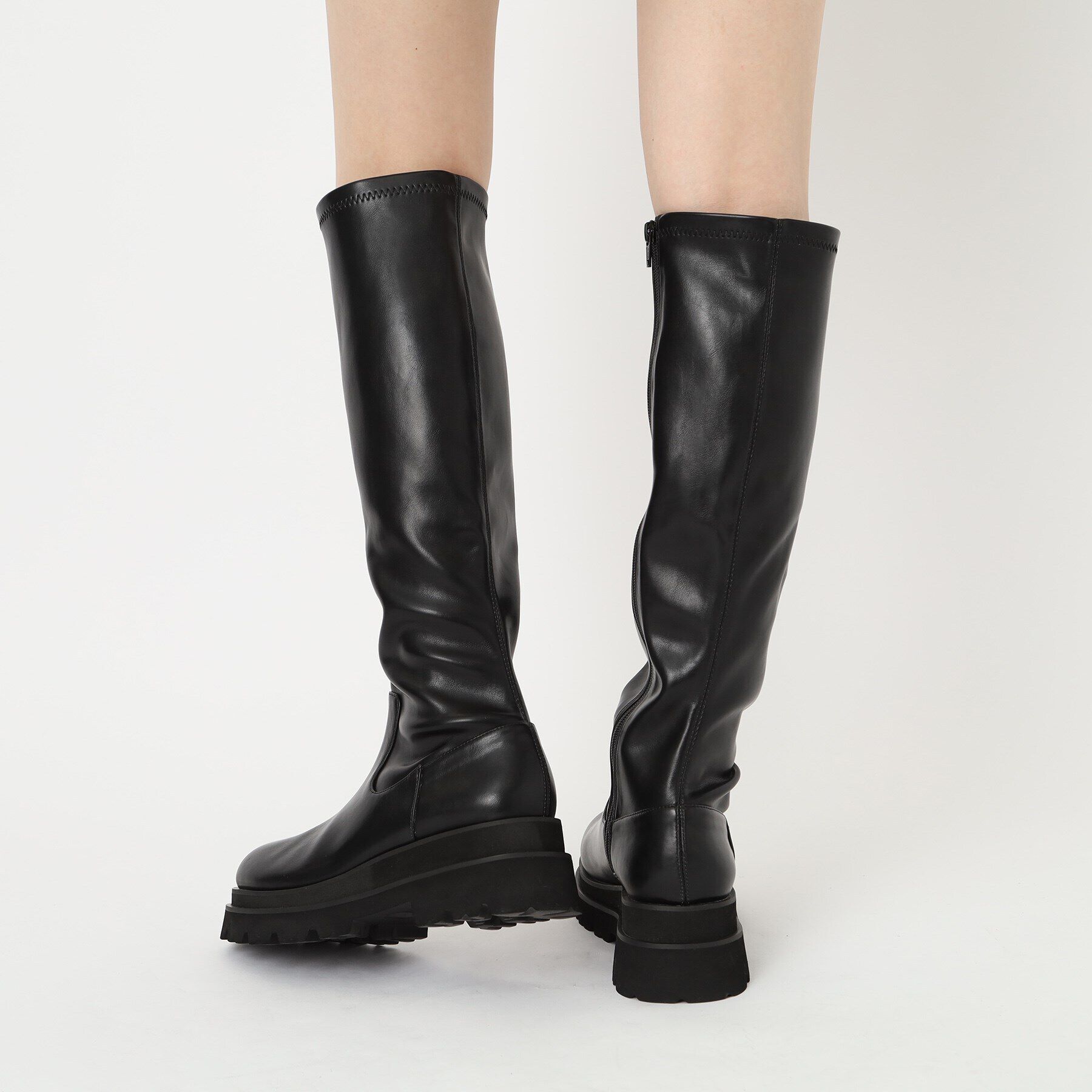 ESPERANZA「晴雨兼用タンクソールロングブーツ」|ショートブーツ|