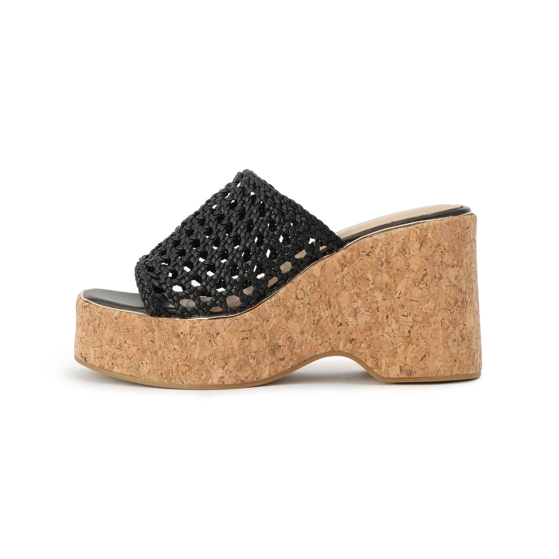 ESPERANZA「マクラメ編みウェッジミュール」|サンダル|