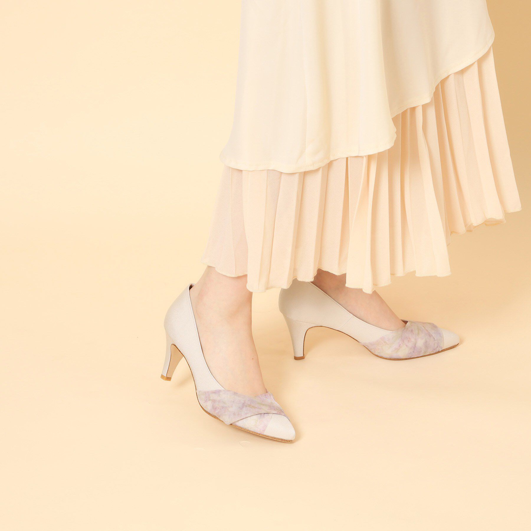 ESPERANZA「クロスシフォンリボンパンプス」|パンプス|