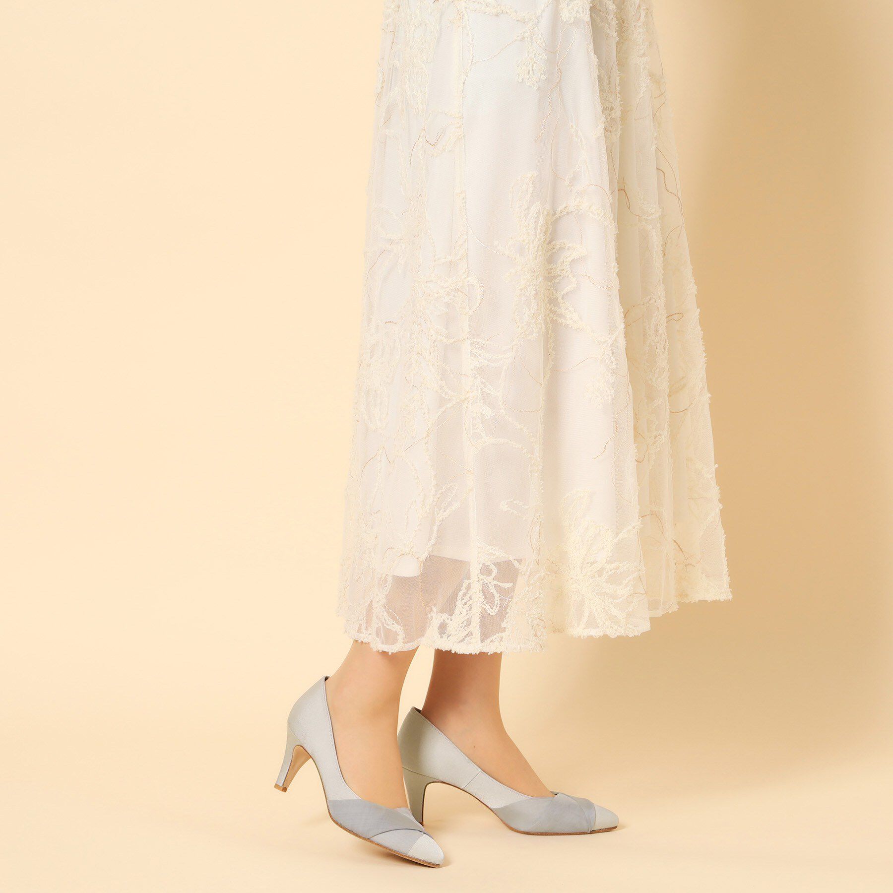 ESPERANZA「クロスシフォンリボンパンプス」|パンプス|