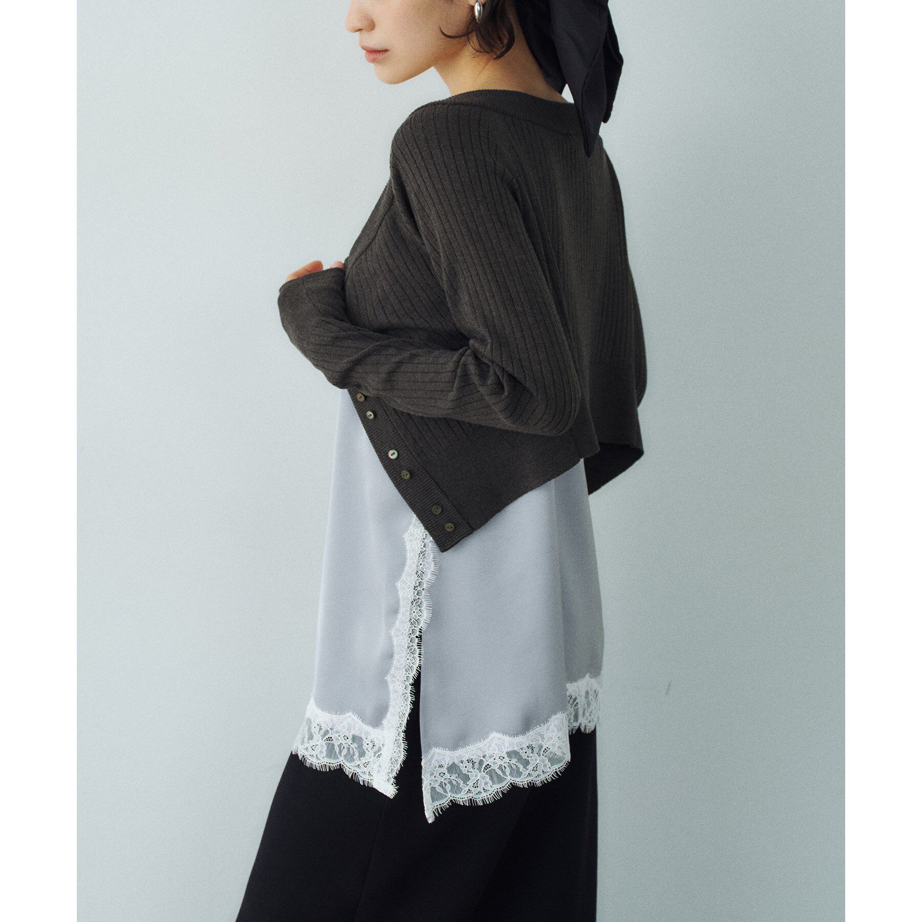 CODE A「lingerie mood lace cami」|シャツ・ブラウス|