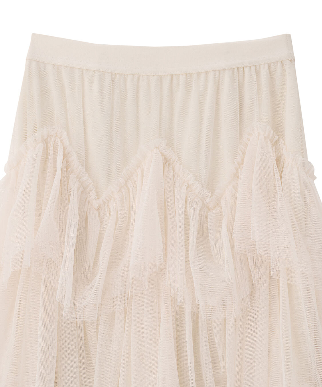 COCO DEAL「ジグザグティアードチュールスカート」|スカート|