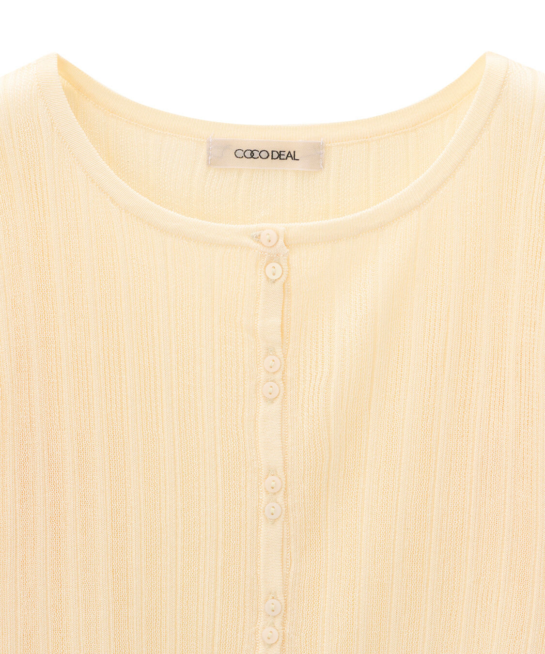 COCO DEAL「ランダムリブシアーニットカーディガン」|ニット・セーター|