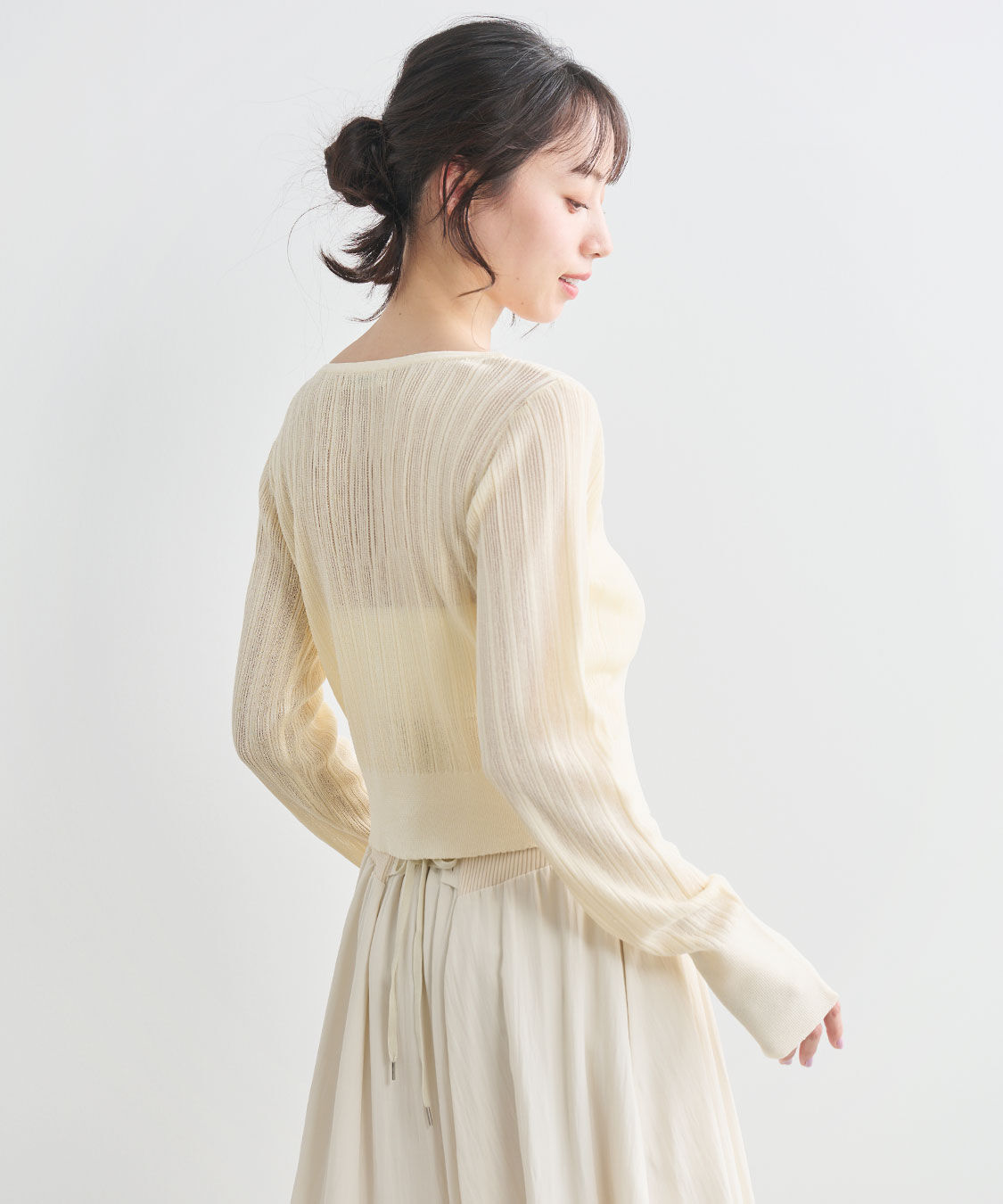 COCO DEAL「ランダムリブシアーニットカーディガン」|ニット・セーター|