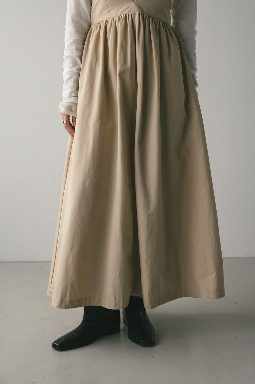 STYLEMIXER「ディープVジャンパースカート」|ワンピース|