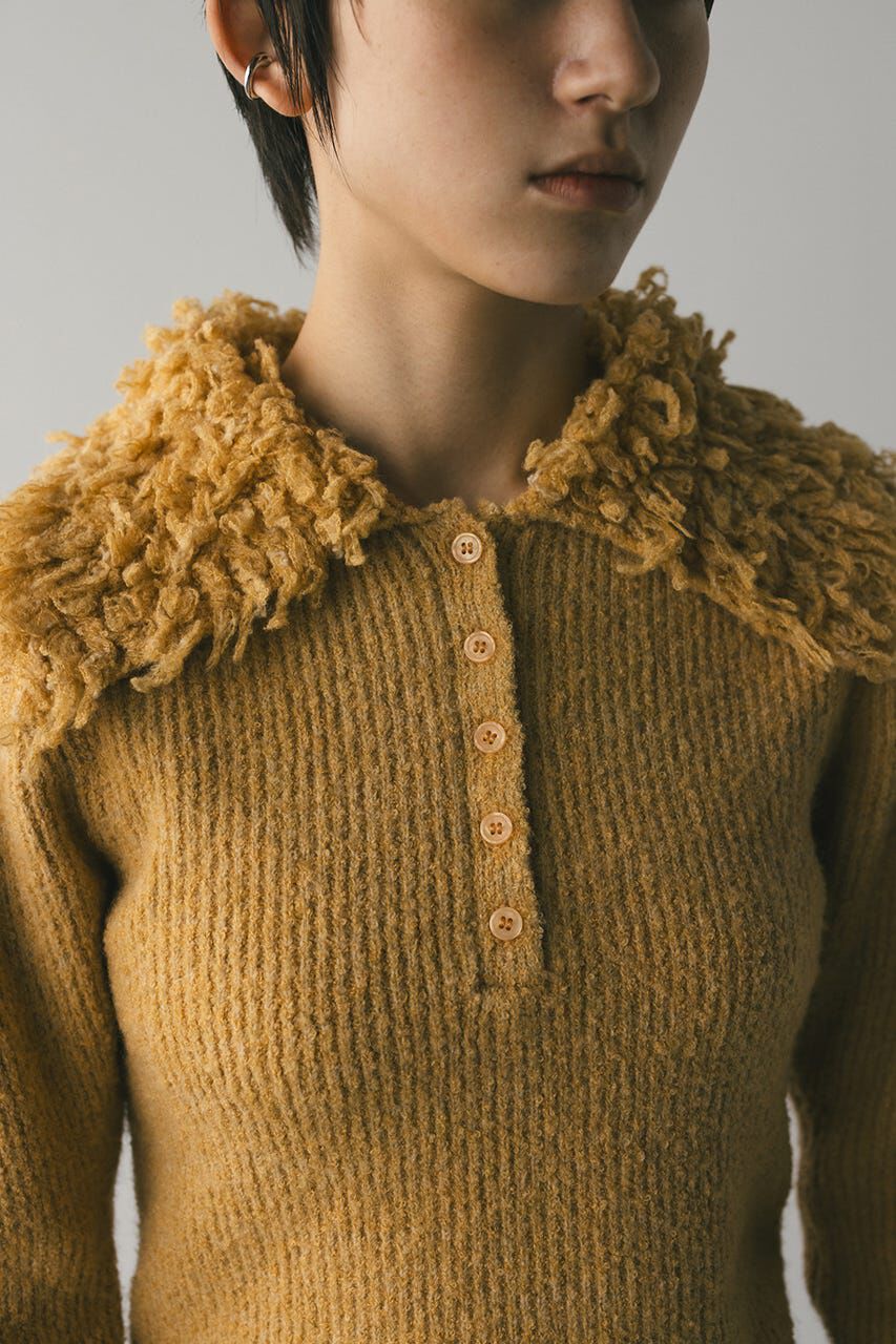 STYLEMIXER「ループカラーニットトップ」|ニット・セーター|