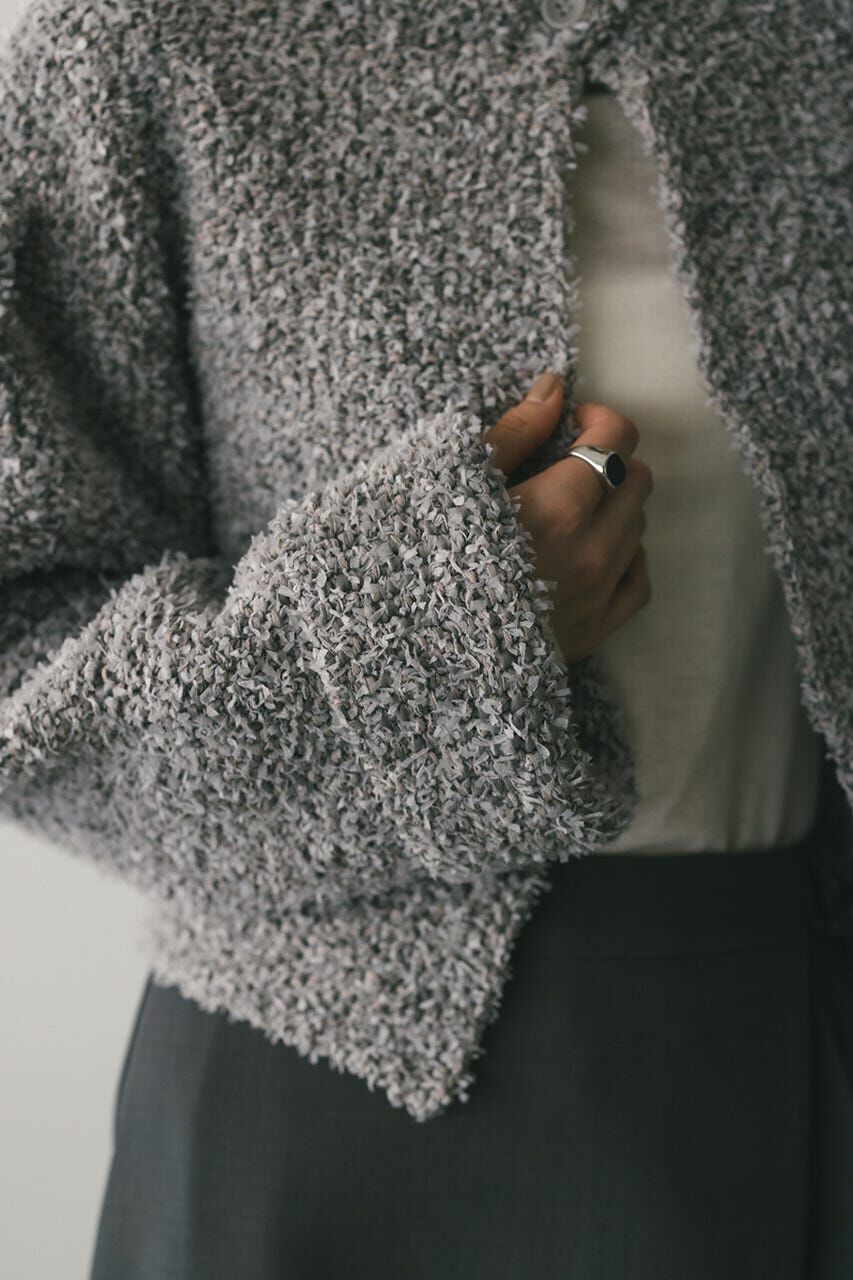 STYLEMIXER「テープヤーンニットカーデ」|カーディガン|