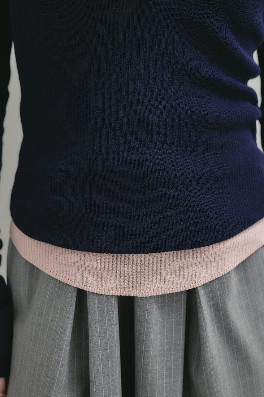 STYLEMIXER「ヘンリーネックシアーニット」|ニット・セーター|