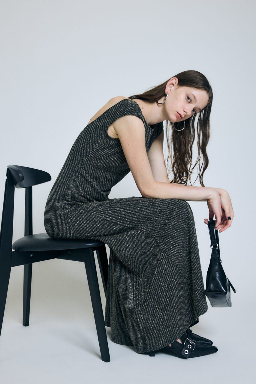 MOUSSY「BOUCLE TWEED ドレス」|ワンピース|