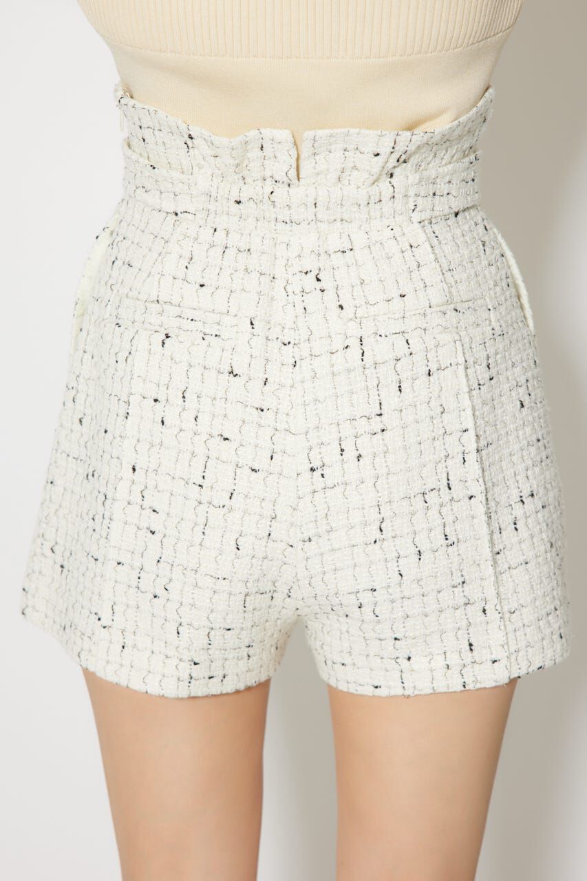 rienda「ハイウエストツイードショートパンツ」|その他|