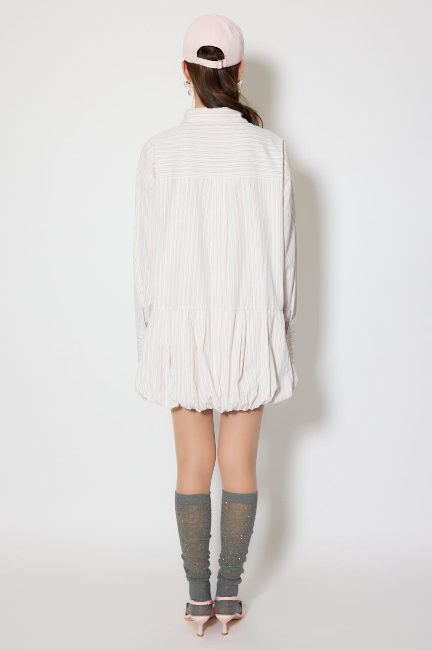 rienda「バルーンシャツセットスウェットワンピース」|ワンピース|