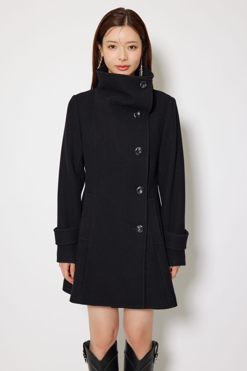 rienda「25オーバーネックシンデレララインミニコート」|その他|