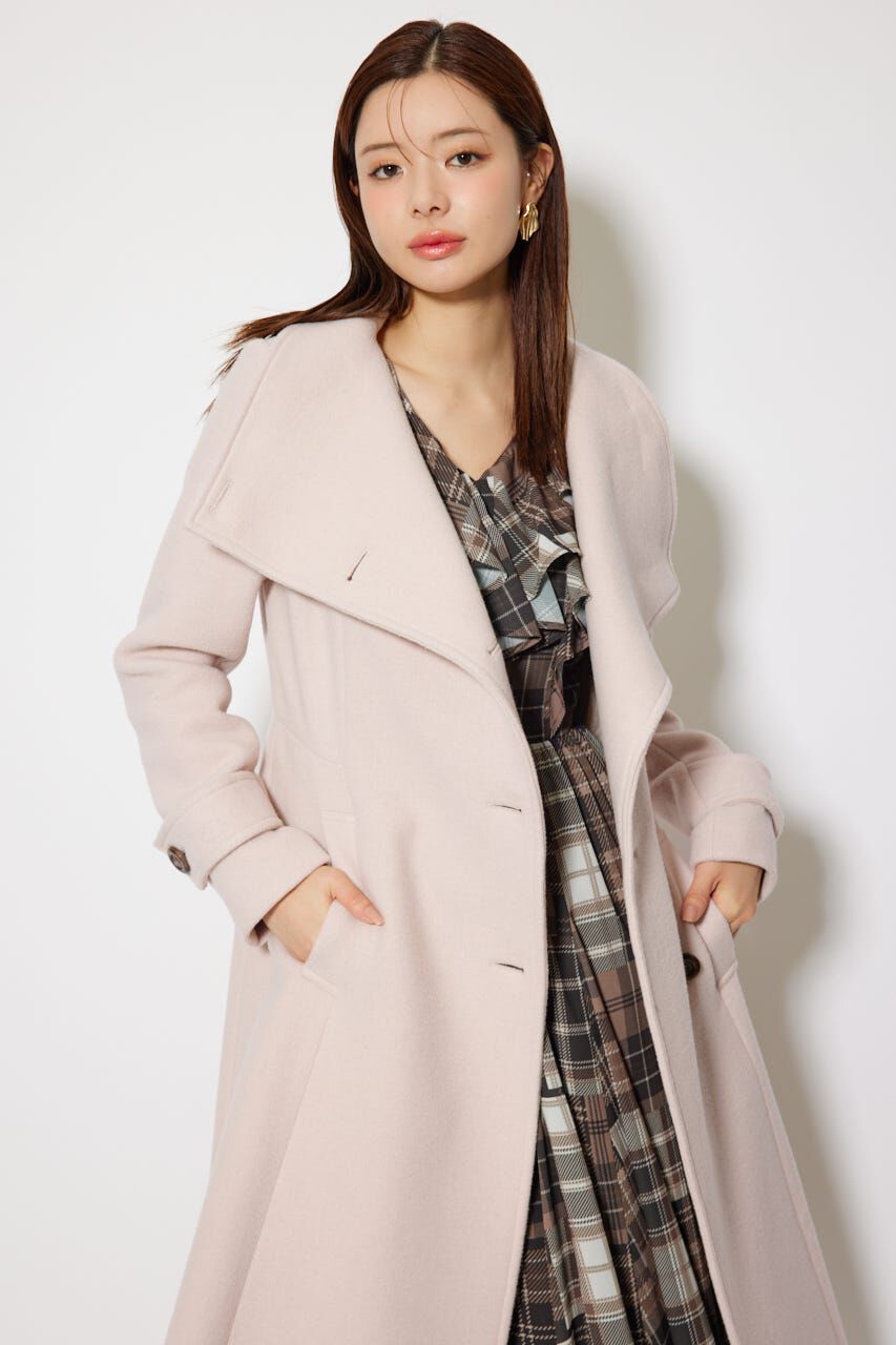 rienda「25オーバーネックシンデレララインコート」|その他|